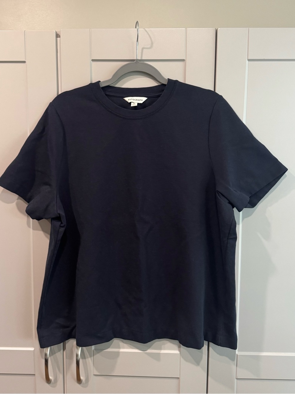 Autograph Navy Short Sleeve Crew Neck Tee
